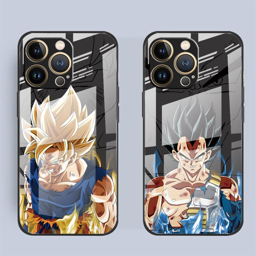 D-ragonS B-allS Anime Glass Phone Cover Case for iPhone 17 Pro Max 13 12 16 Air 8 15 Plus XR 14 11