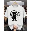 European Size Summer Men'S Fashion Pattern Short-Sleeved T-Shirt Letter Pattern Printing