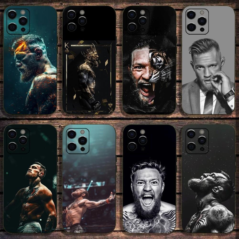 C-Conor M-McGregor Phone Case For Apple iPhone 15,14,13,12,11,Pro,X,XS,Max,XR,Plus,Mini Soft Black Cover
