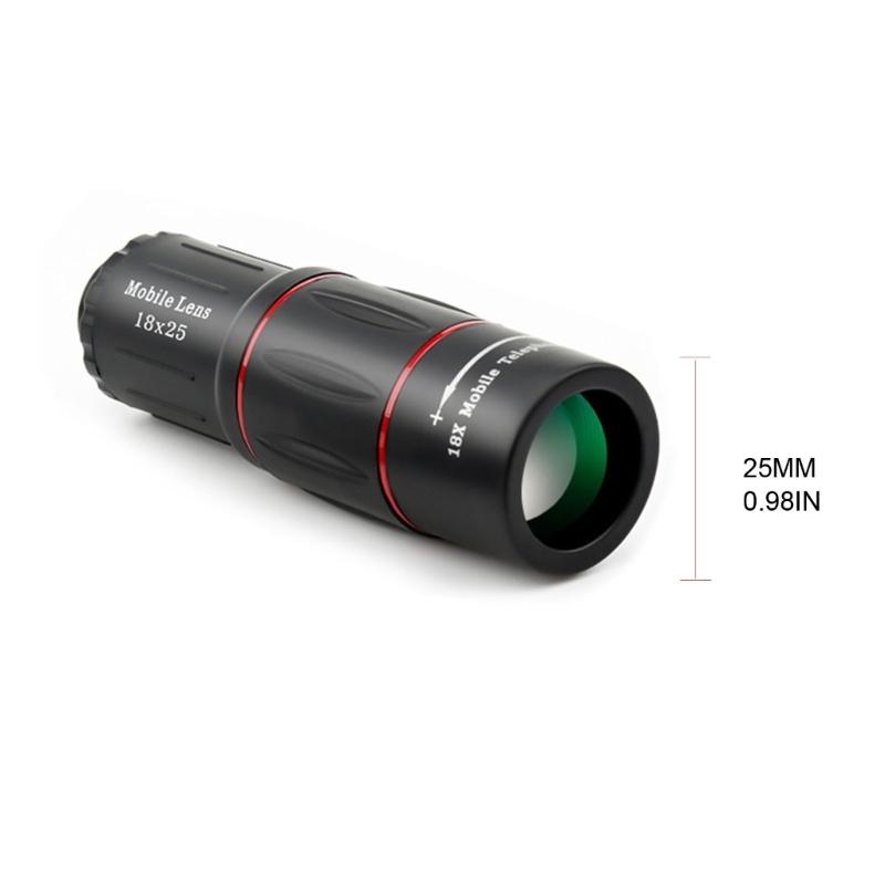 Professional 18X Telephoto Telescopic Zoom Lens Fit for Phone Capture Clear Shots from a Distance with High Powered Lens
