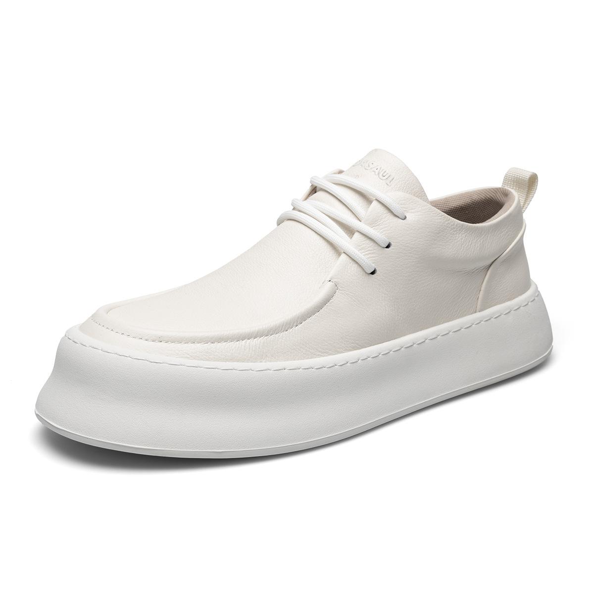 

2025 direct supply men s shoes spring new casual board shoes thick-soled breathable low-top Martin boots one-pedal trendy shoes 44