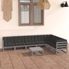 Day and Night - Day and Night 8-piece Garden Furniture Set with Gray Pine Wood Cushions