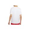 Nike T Shirts Men's White Crew Neck Moderate Straight Fit CK9514-100
