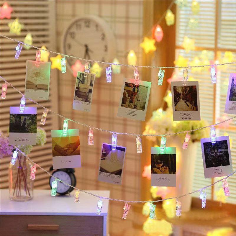 Star Photo Clip String Lights - Creative Room Decoration & Night Light Gift
