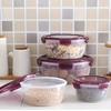 Plastic Refrigerator Storage Containers with Airtight Lids Fits Containers Suitable for Lunch Box, Bento Box, Fruits, Vegetables, Meat, Eggs Organizer