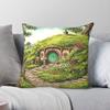 Whimsical Hole Bookstore Square Pillowcase Polyester Linen Velvet Printed Zip Decorative Throw Pillow Case Home Cushion Cover