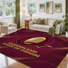Queensland Maroons Design Crystal Velvet Rug Soft Decorative Mat for Bedroom Entrance