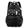 New fashion backpack, light primary school bag, large-capacity printed cute bunny backpack