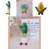 Veggie Plush Keychain White Cabbage Broccoli Corn And More