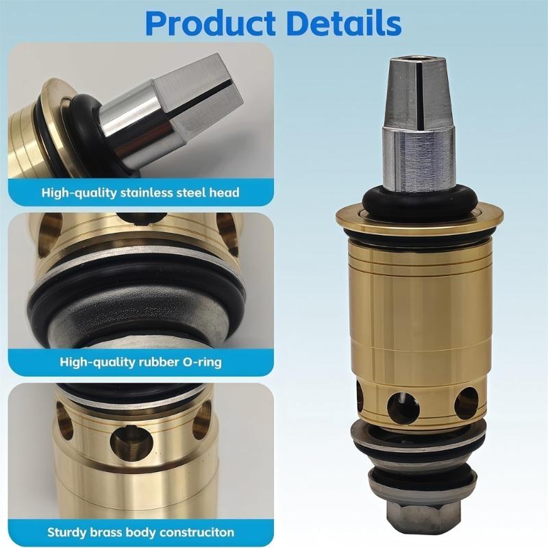 Ceramic Water Faucet Cartridge Set 1-099XTJKABNF & 1-100XTJKABNF 1/4 Turn Compression Cold & Hot Cartridge Kit