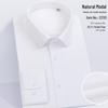 Herren Modal Stretch Langarmhemd - Bügelfrei Weiß, Frühlings- & Herbststil, Anpassbares LOGO, Berufskleidung.