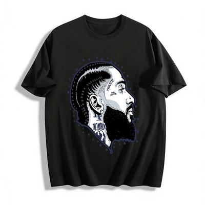 Nipsey Hussle Tribute Grafik Casual Kurzarm T-Shirt Reines Baumwoll-T-Shirt