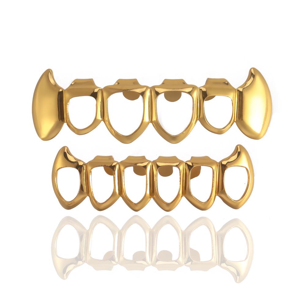 Four-Hole Pointed HIPHOP Halloween False Teeth Masquerade Props