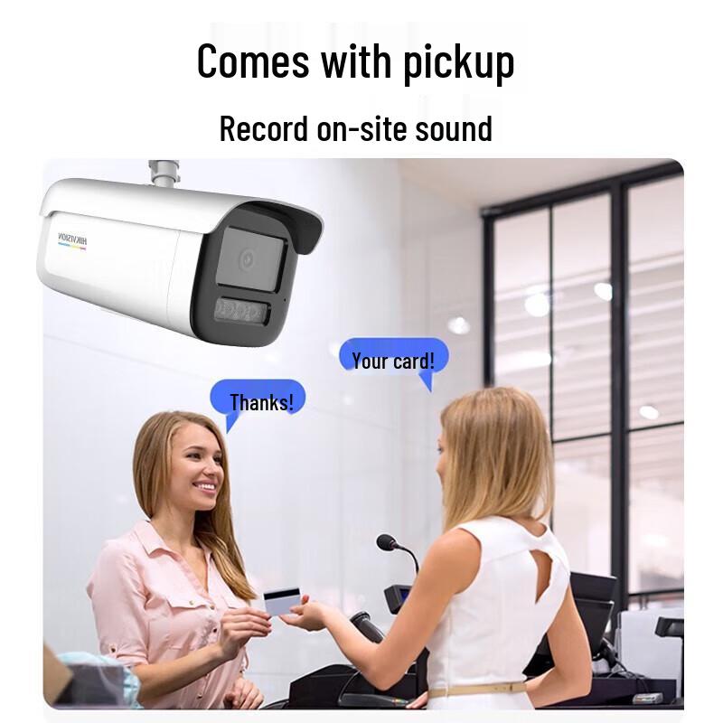 Hikvision 4MP 2K PoE IP Security Camera with Full-Color Night Vision