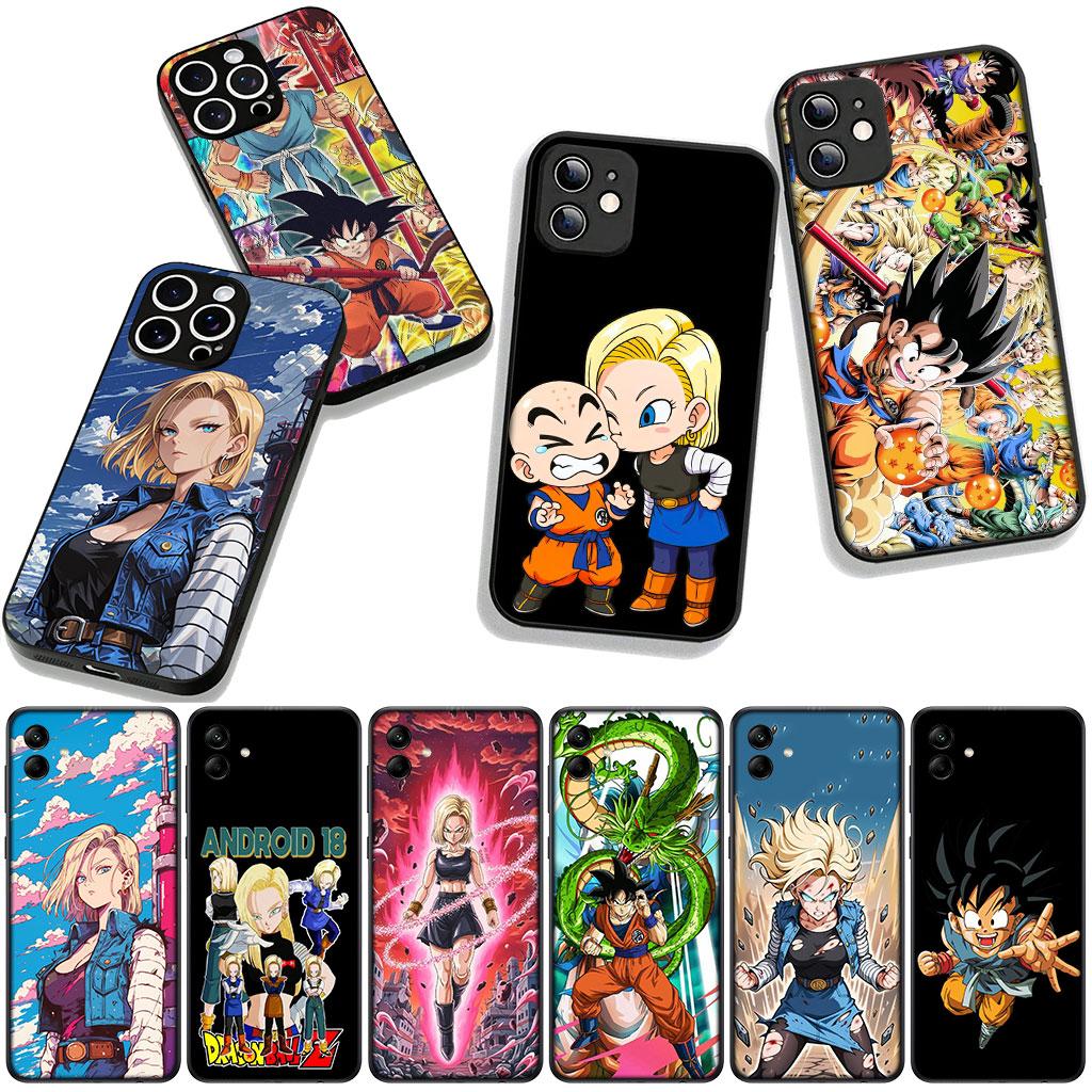 For Samsung Galaxy A36 A17 A26 A07 A35 A54 A53 A13 A33 A34 S8 S9 S20 S21 FE S10 Plus Case Android 18 Dragons Son Gokus Balls