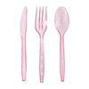 Hot Rose Gold Tableware Set, Paper Cup, Paper Towel, Aluminum Film, Tablecloth, Knife, Fork And Spoon, Party Disposable Arrangement Supplies