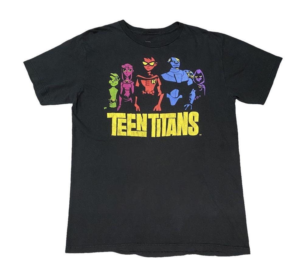 

TEEN TITAN Vintage 00s Tv Show T Shirt Men Women Short Sleeve T Shirt S-5XL Unisex T-Shirt XXL