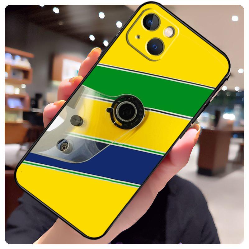 Racing Ayrton Senna Case For iPhone 15 Pro Max 14 13 12 11 16 17 Pro Max mini 15 16 Plus 16e 17 Air Phone Cover