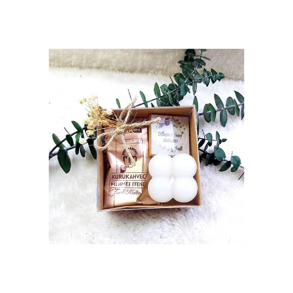 30 Pieces Buble Candle Coffee Chocolate Promise Engagement Wedding Candy Gift -