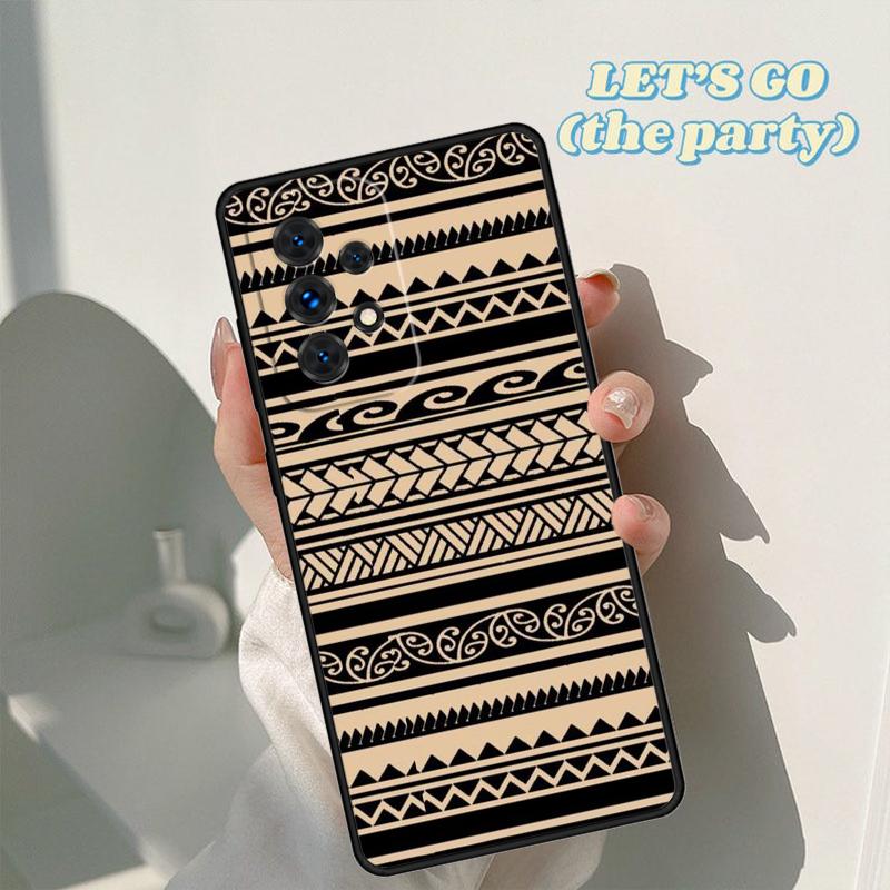 Maori Samoan Polynesian Tribal phone case For Samsung Galaxy A42 A31 A40 A51 A71 A32 A80 A91 A52 A72 A20e A21S A50 A70 A11 A12