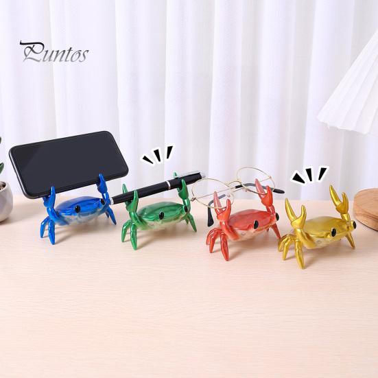Office Decoration Accessory Phone Stand Compact Size Crab Design Mobile Holder Pen Workspace Organizer Storage Desk Desktop Supplies Pencil