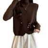 Damen Locker Gestrickte Kaschmirweste - Herbst 2025 Pullover Strickjacke