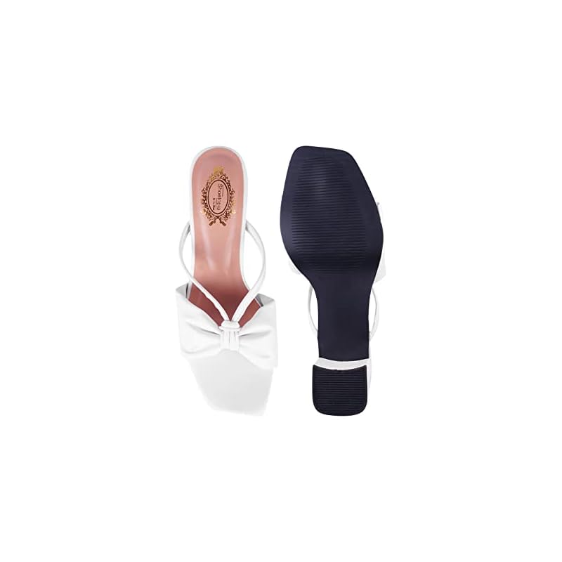 Shoetopia Girls 1296 White Heeled Sandal - 6 Uk (Girls-1296-White) 6 UK белый