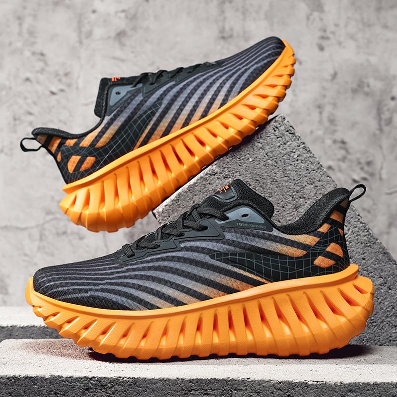 

YRZL Men s Sneakers Running Sports Shoes for Men Mesh Breathable Man Sneakers Casual Walking Shoe Athletic Jogging Shoes for Men 44