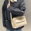 2026 Cross-border Leather Woven Messenger Bag, the Same Fashion Trend for Men and Women, Commuting Versatile Single Shoulder Messenger Bag Bag