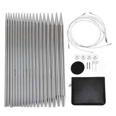 Σετ Εναλλάξιμες Κυκλικές Βελόνες Πλεξίματος 3,0mm έως 6,0mm Πολυλειτουργικές Βελόνες Ραψίματος για