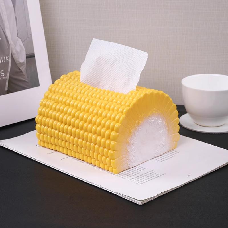Corn Tissue Box Creative and Funny Living Room Coffee Table Tissue Box Napkins Paper Boxes Household Desktop Decorations