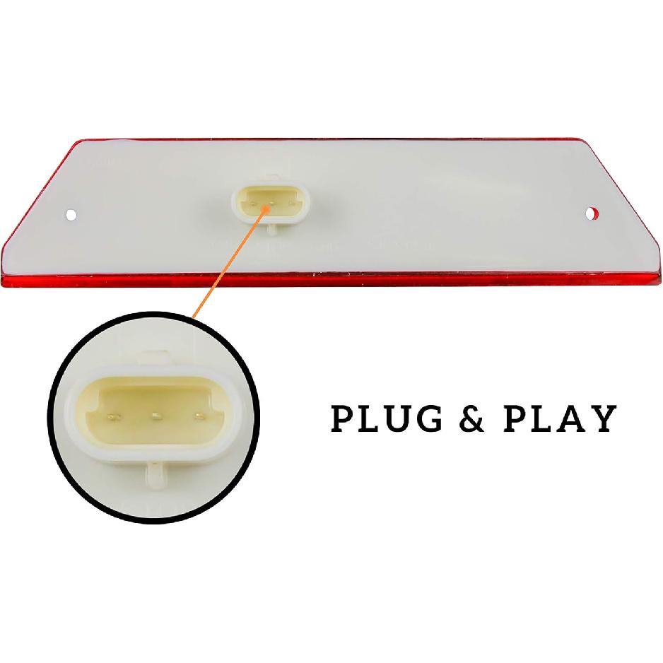 SAUTVS 1PCS LED Taillight for Ranger, Red Brake Stop Tail Light Rear Lamp for Polaris Ranger 800 700 900 2012-2016 Accessories (Fit Driver &