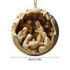 5pcs Nativity Scene Ornaments 5pcs Religious Nativity Scene Ornament Set Exquisite Indoor Nativity Scene Ornaments Decorations