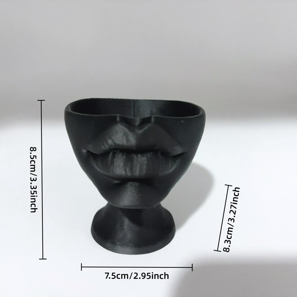 Interesting Lip Flowerpot Shaped Ornaments, Pot Containers, Succulent Flowerpot Containers, Home and Living Room Decorations