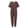Women's Jumpsuit V-neck Half Sleeve Loose Casual Leggings