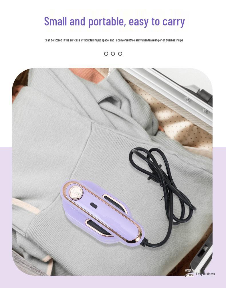 Portable Folding Electric Garment Steamer: Compact Handheld Iron for Home & Travel