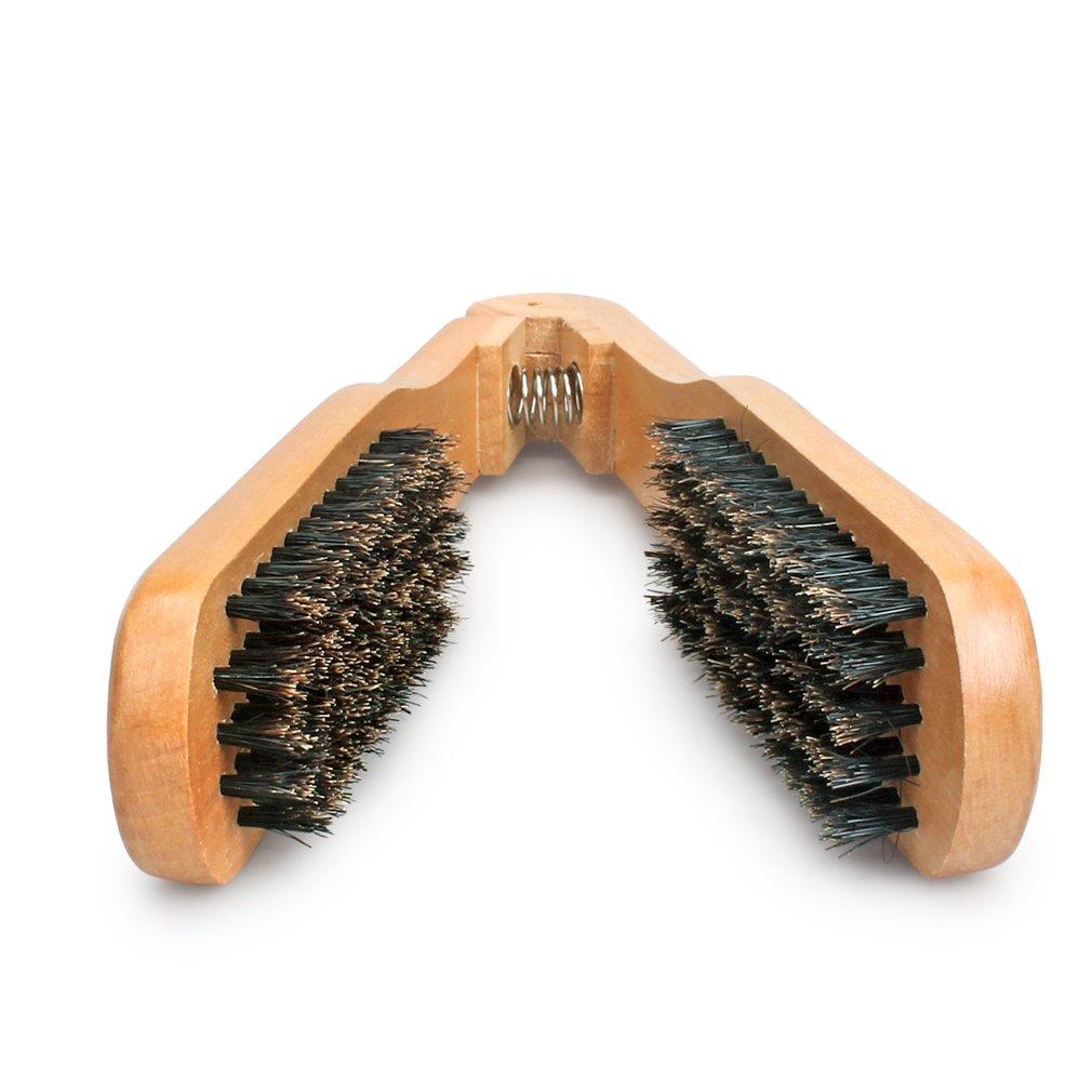 Professional Double-Sided Hair Brush Comb Wooden Anti-static Hair Splint Comb Hairdressing Plywood Straightening Styling Brush