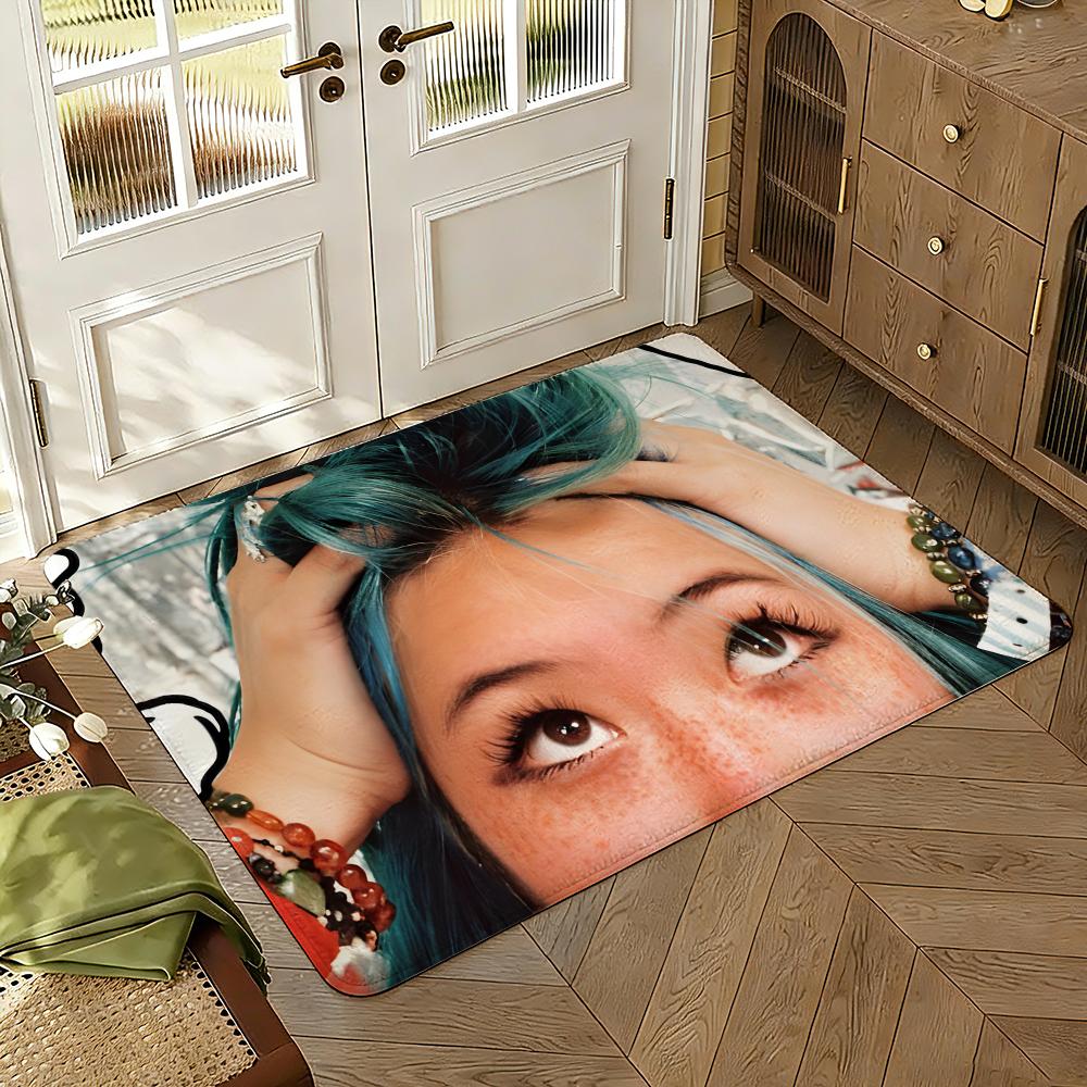 Singer Beabadoobee Music Floor Mat Soft Thickened Absorbent Non-Slip Bedroom Living Room Door Mat Home Decor Flannel Rugs
