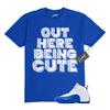 12 Blueberry Game Royal White Black T Shirt To Match C4