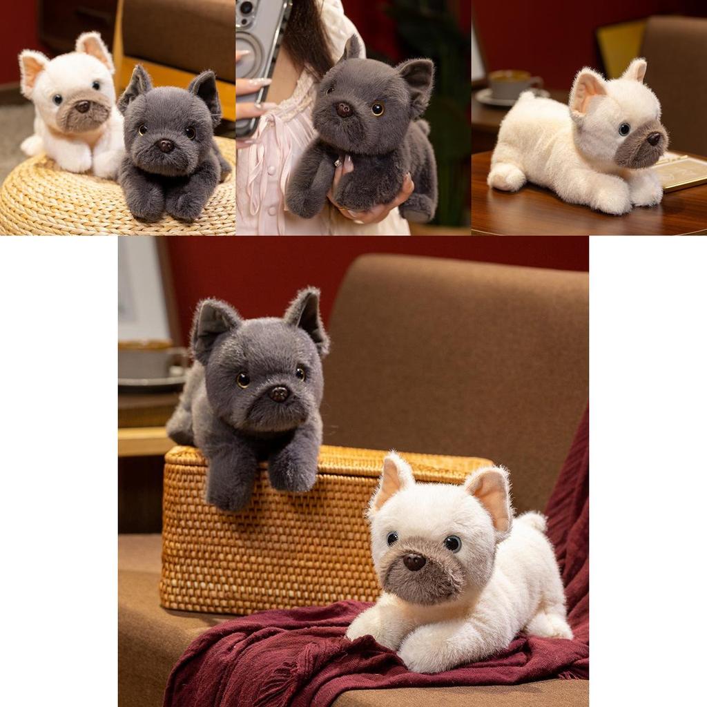 Plush Dog Toy Corgi Bulldog Soft Stuffed Animal For Kids Gift