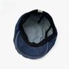Denim Beret Women's Autumn and Winter New Big Head Circumference Can Be Worn In Reverse with Internet Celebrity Fashionable Simple Hat