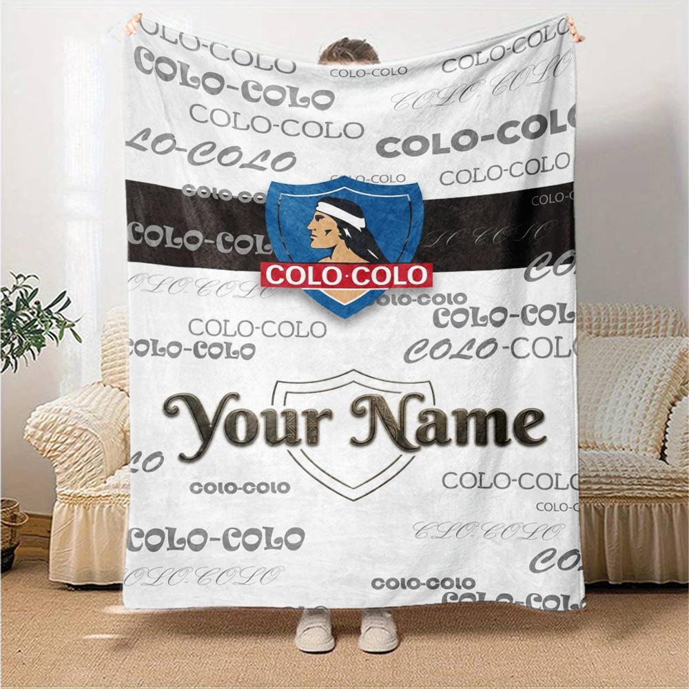Name Custom COLO COLO Fc Print Flannel Blanket High Quality Warm Comfortable Cover for All Seasons Perfect for Gifts Home Decor