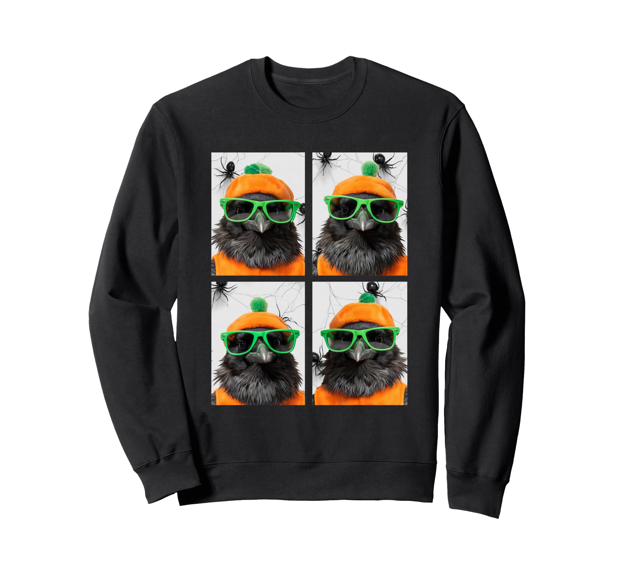 

Cute Crow and Sunglasses Pumpkin Costume Funny Halloween Sweatshirt