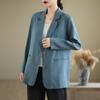[In Stock] 2025 Spring Artistic Loose Lapel Long Sleeve Women's Suit Jacket