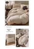 Blogger Style Cotton Striped Bedding Set - 4-Piece Duvet & Sheet Set, Home & Student Use