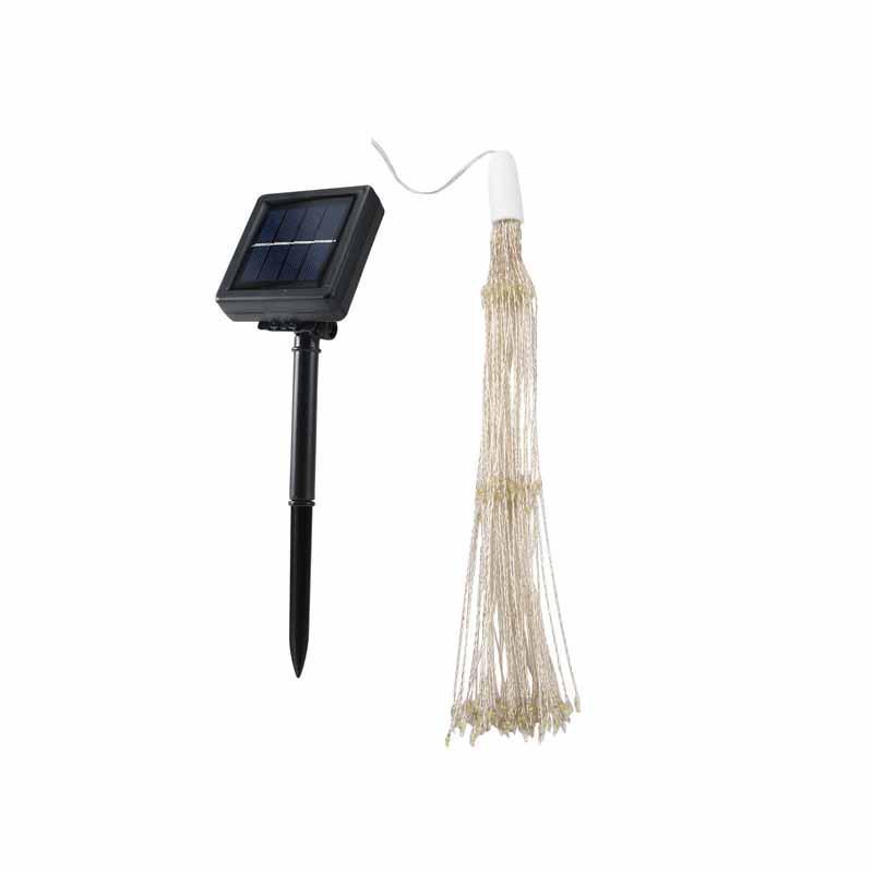 LED Solar Hanging Firework Lights - Outdoor Garden, Lawn, Wedding, Courtyard, Upside-Down Dandelion Decor.