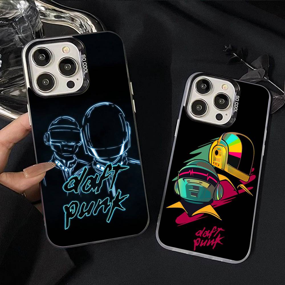 D-Daft Punk Band France Color Phone Case For IPhone 17 16 15 14 13 12 11 Pro Max Plus Pro Shell