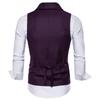 Vestă de toamnă în stil coreean pentru bărbați, culoare solidă, slim fit, haină clasică de stradă, vestă cu un singur piept pentru petrecere