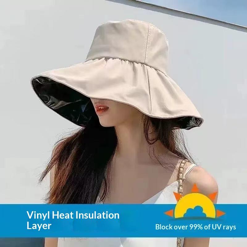 

1pc Extra Wide Brim Sun Hat for Women,Summer Beach Large Brim with Boho Sun Hat with Cover Uv Block Ladies Summer for Chin Strap One Size