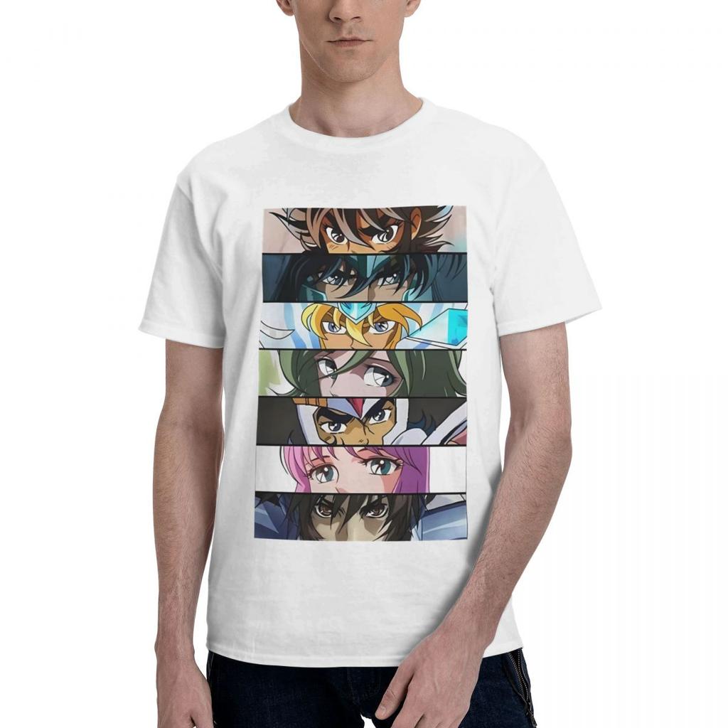 Retro Knights Of The Zodiac Saint Seiya 100 Cotton Casual Breathable Confortable T Shirt Mens Clothing Brands Tshirts Men